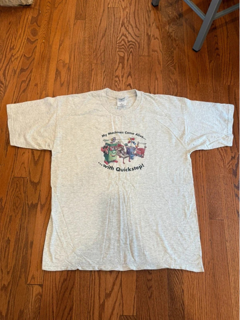 Vintage 90s Quickstep Control Technology Machines Graphic T-Shirt XL